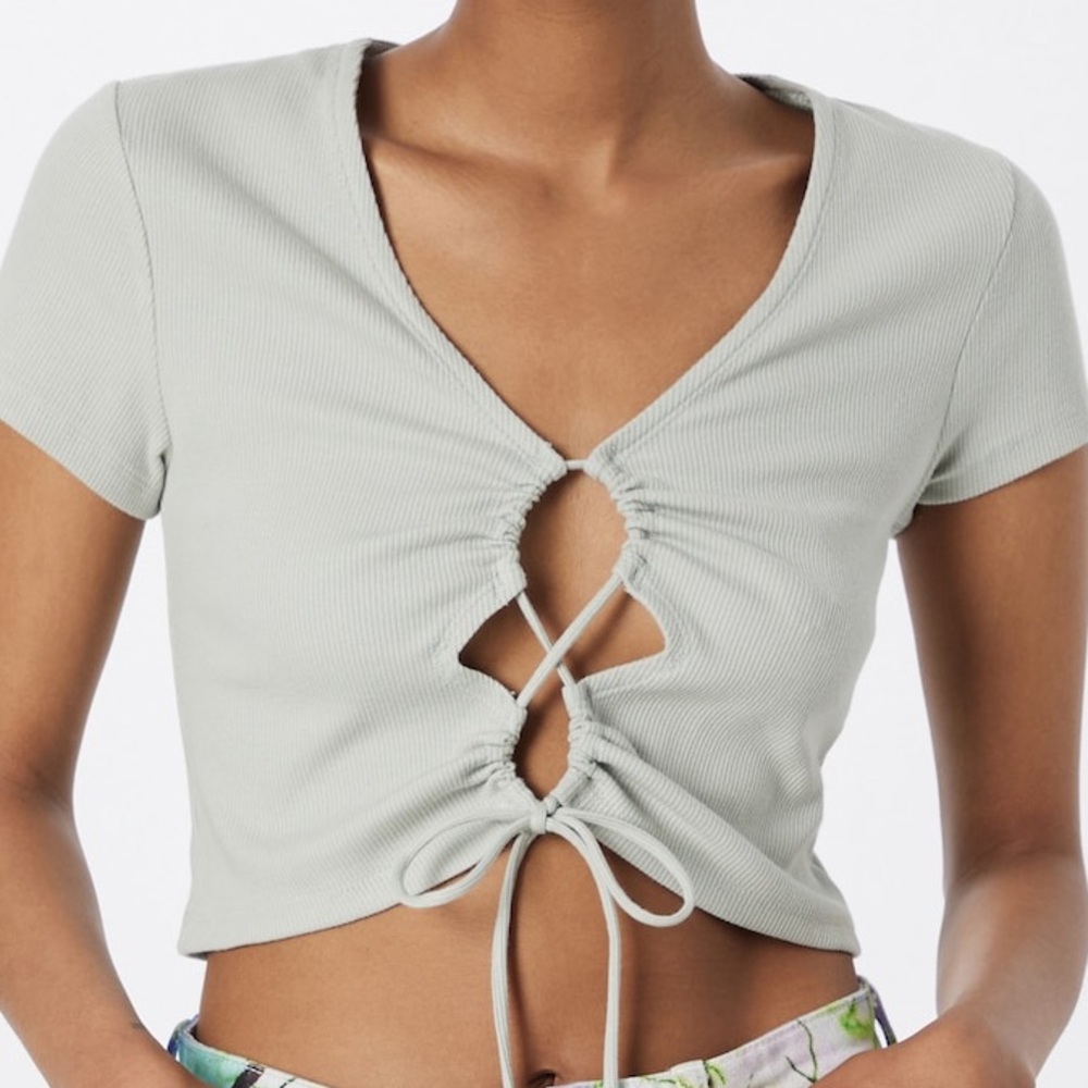 Abercrombie & Fitch Lace Up Top Size Large